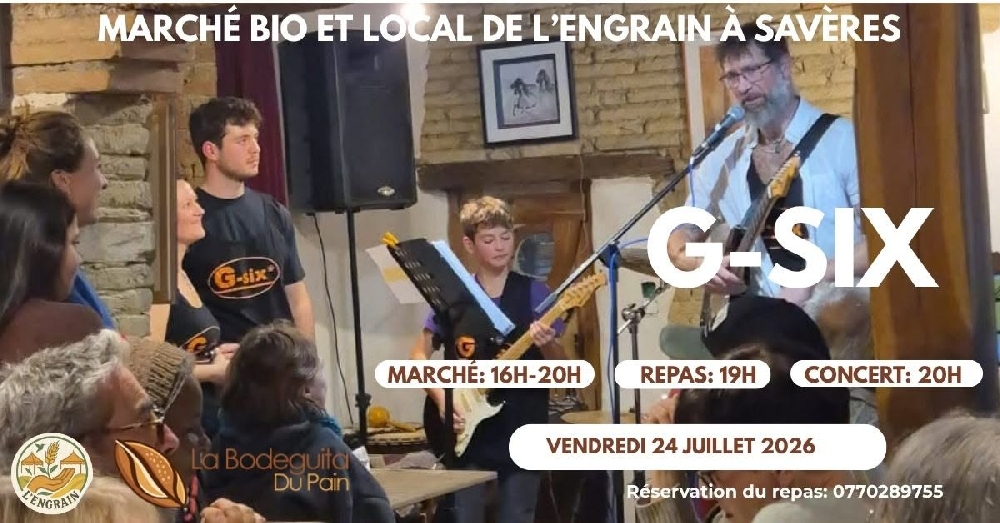 Marché bio et local, Soirée rock et repas gourmand