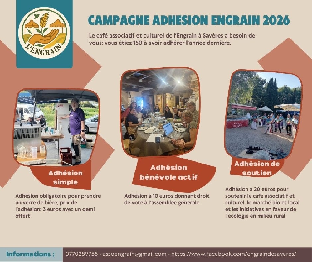 Campagne d'adhésion 2026