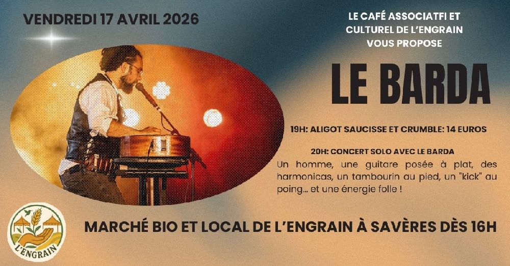 Marché bio et local, repas gourmand et concert avec 