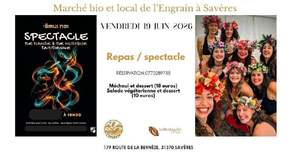 Marché bio et local, MECHOUI et soirée tahitienne